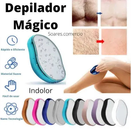 Pedra Depiladora Magica Depilador Indolor Tira Remove Pelos.